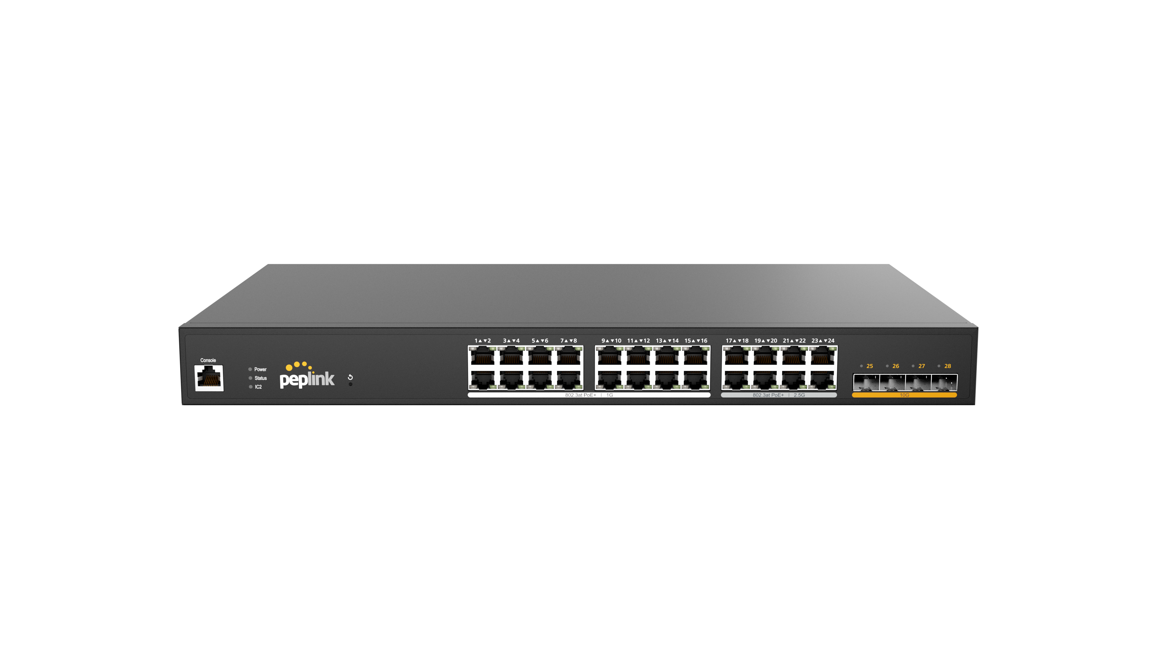 Peplink Switch 24-port PoE 2.5G, hero shot