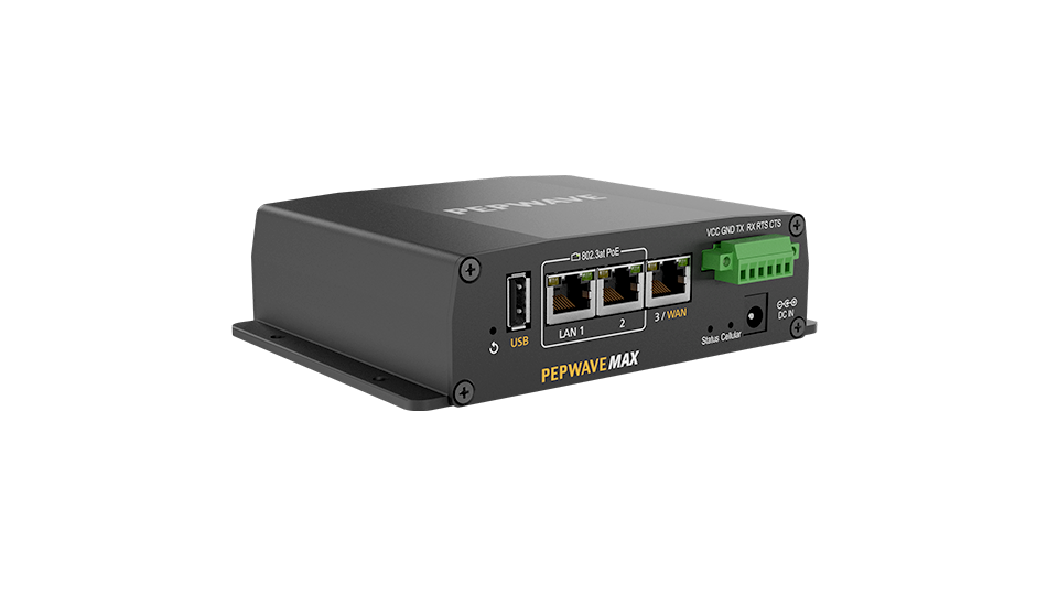 Peplink MAX BR1 ENT, perspective front-left