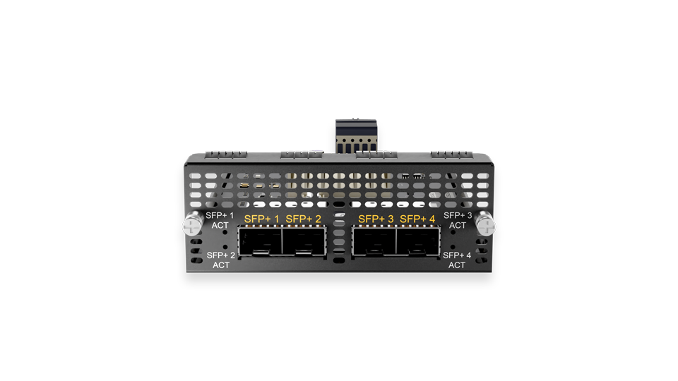 Peplink FlexModule Plus 4x SFP+, hero shot