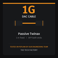 1G SFP DAC Cable, 1m Passive, Peplink Tested