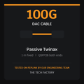 100G QSFP28 DAC Cable, 1m Passive, Peplink Tested