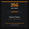 25G SFP28 DAC Cable, 1m Passive, Peplink Tested
