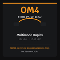 LC-LC Fibre Patch Lead, Multimode OM4 Duplex, Peplink Tested