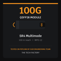 100G QSFP28 Module, SR4 Multimode 100m, Peplink Tested