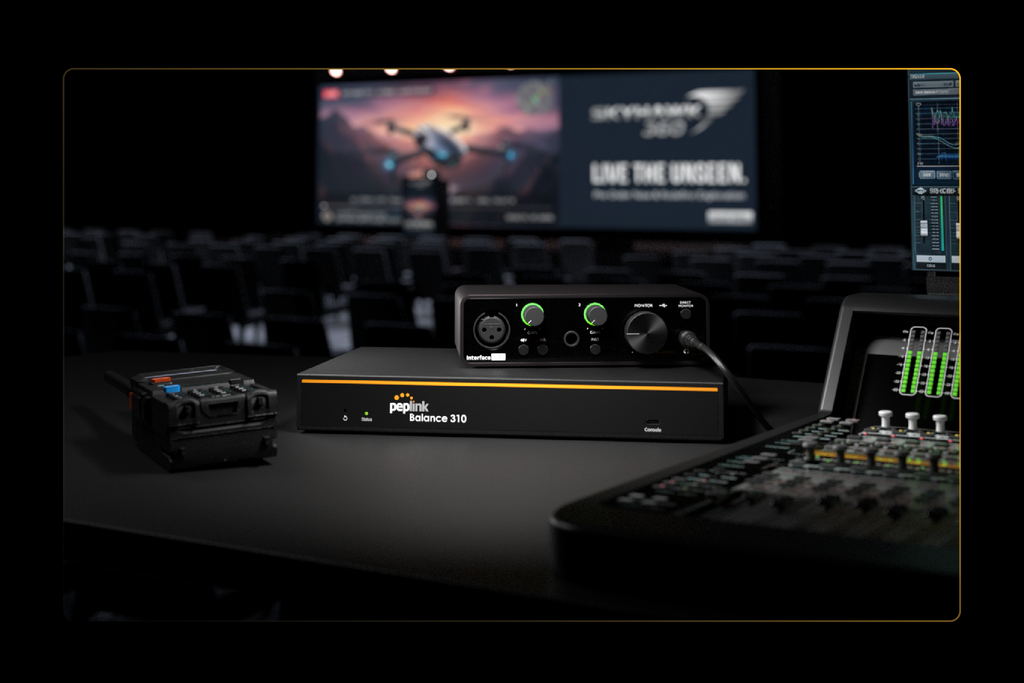 Peplink Balance 310 AV and media production application