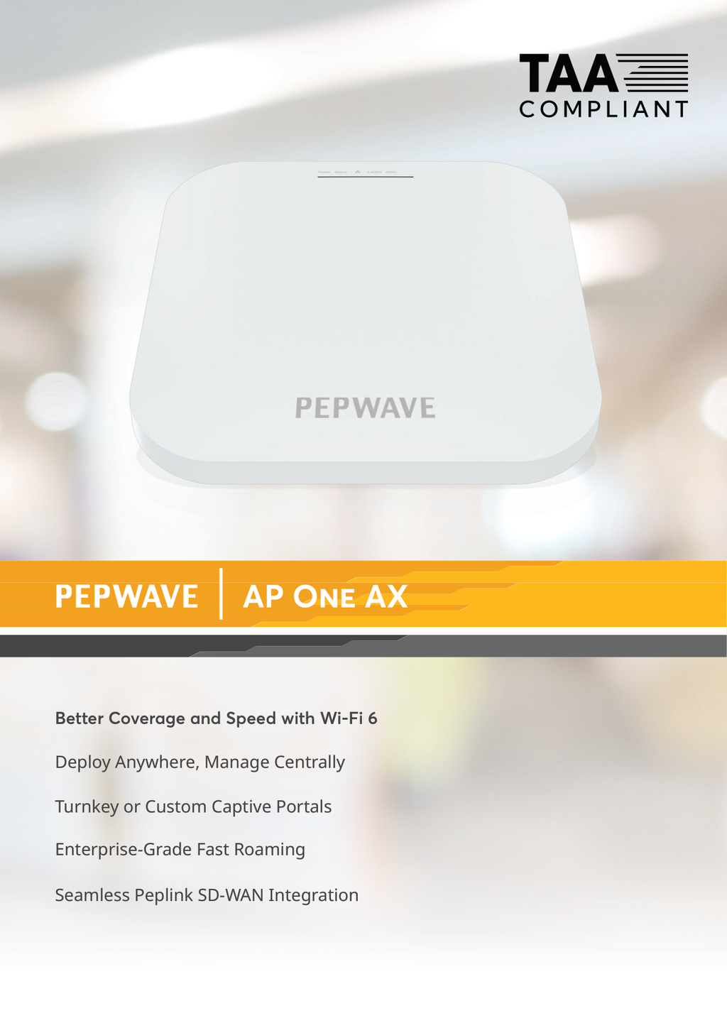 Peplink AP One AX features overview