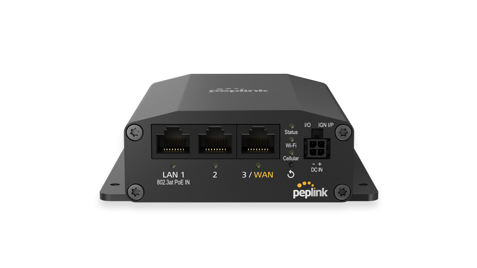 Peplink MAX BR1 Mini LTEA Cat-12 mobile router, hero