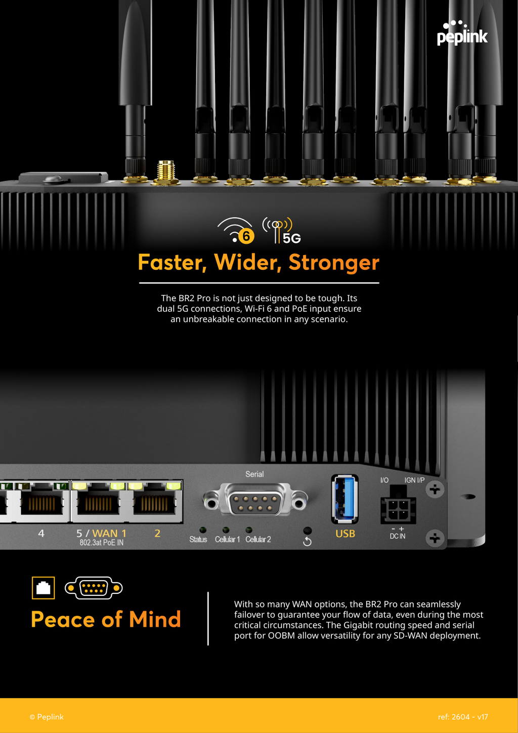 Peplink MAX BR2 Pro 5G features