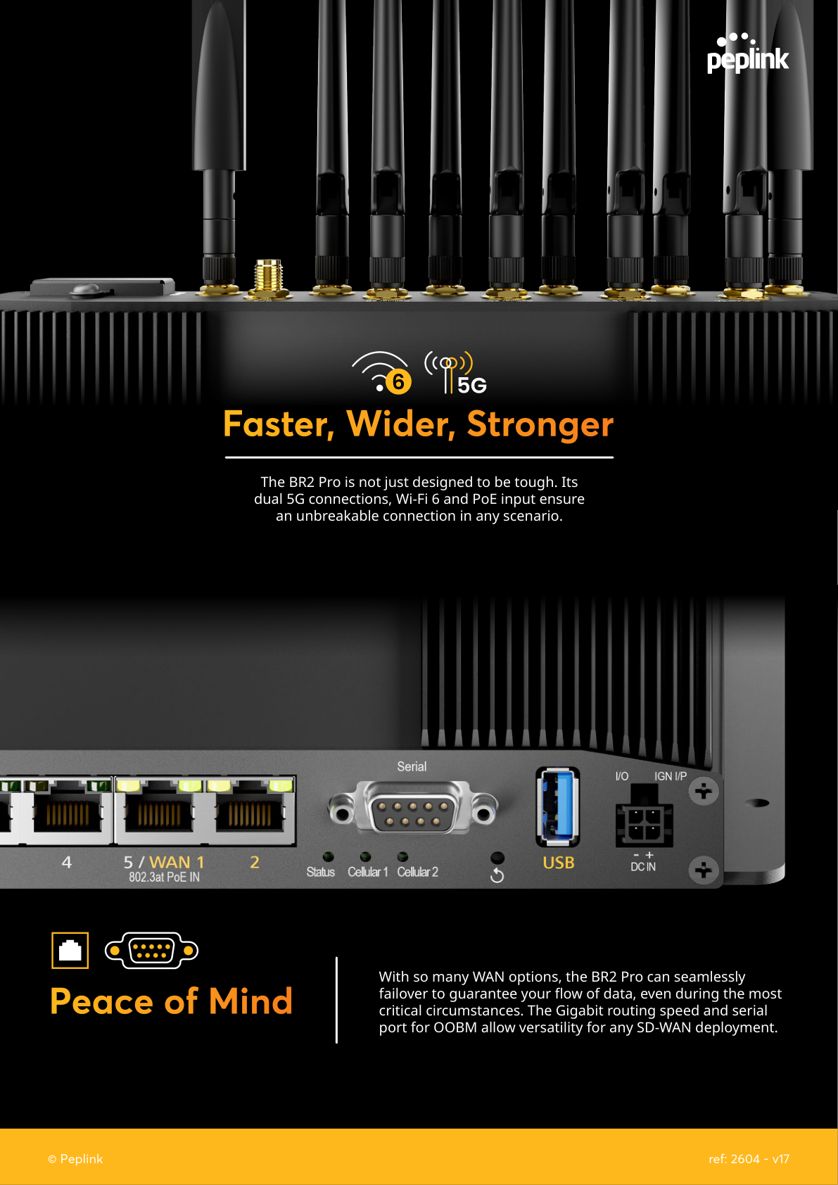 Peplink MAX BR2 Pro 5G features