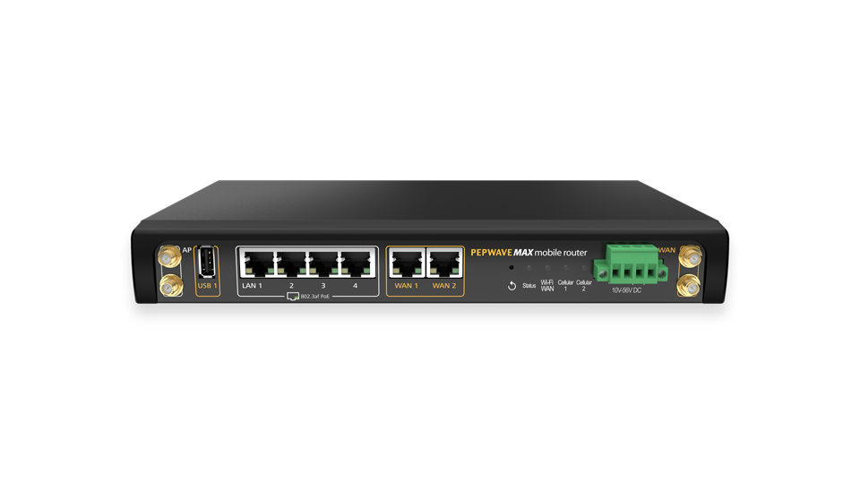 Peplink MAX HD2 twin-LTE mobile router, hero