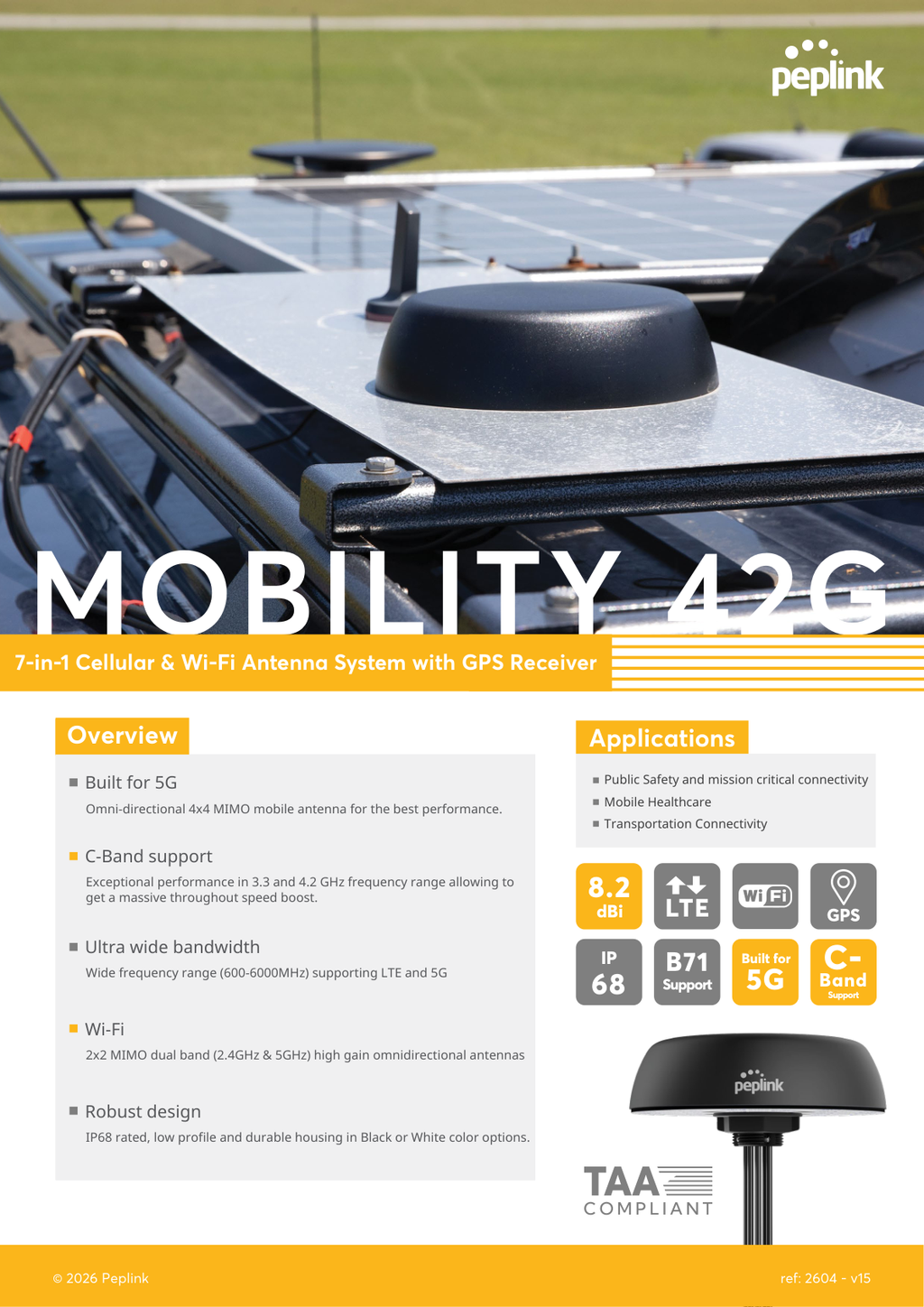Peplink Mobility 42G features overview