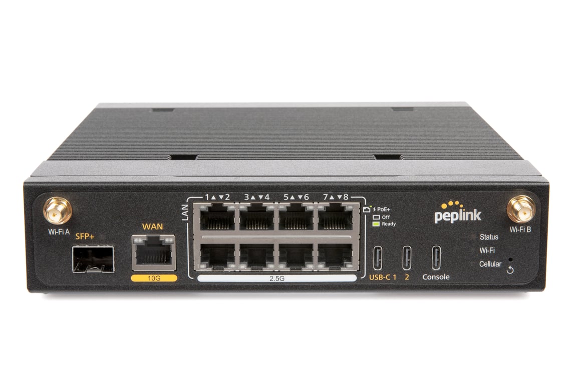 Peplink Balance 310 5G branch router, front panel