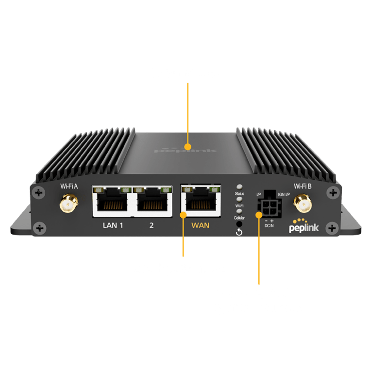 Peplink MAX BR1 Pro 5G - ports and connectors diagram