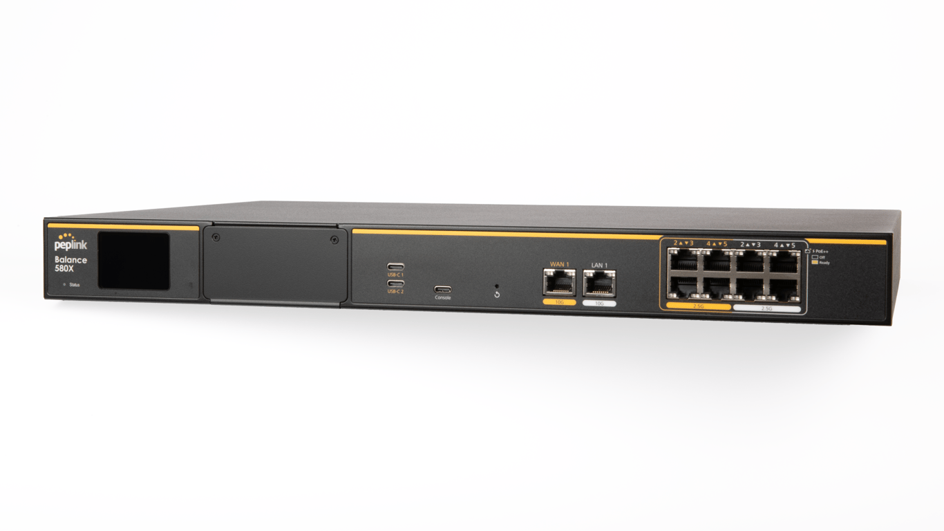Peplink Balance 580X HW2 - front view 1U rack-mount enterprise router
