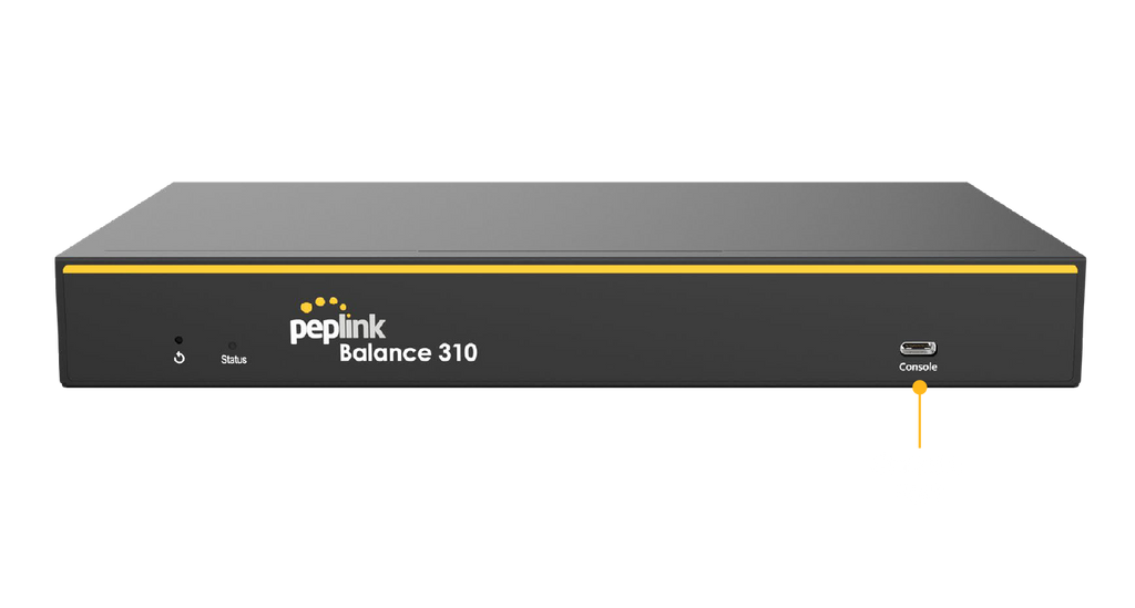Peplink Balance 310 Multi-Gig Branch Router - front view